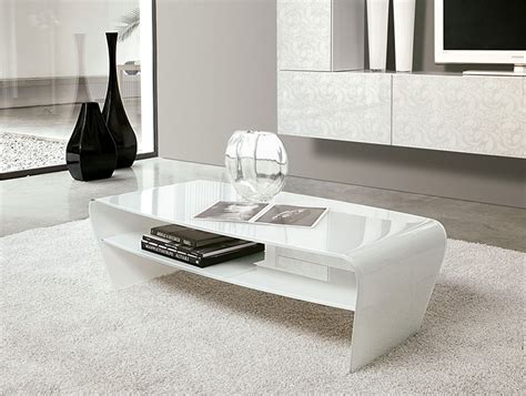 White High Gloss Coffee Table with Storage Ideas