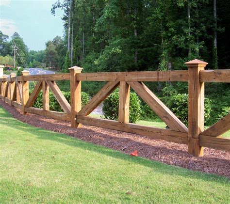 Rustic Wood Fence Ideas