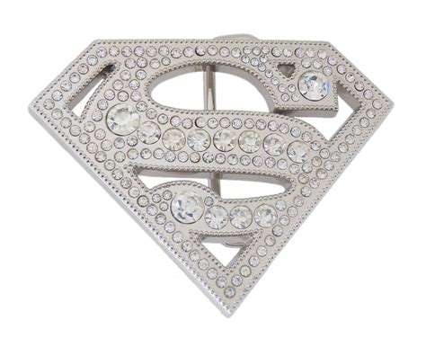 Superman Belt Buckle US American Superhero Original Costume Silver ...