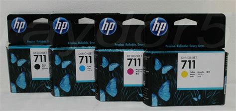 Genuine HP 711 ink cartridge Multi-pack Black/Cyan/Magenta/Yellow VAT included | eBay | Printer ...