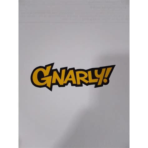 Gnarly! Plain logo sticker | Shopee Philippines