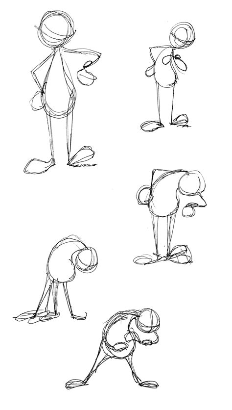 Rough Waiting Poses - Animator Island