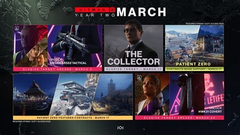 Hitman 3 Year 2 March roadmap outlines new unlocks and more