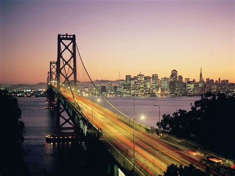 San Francisco Bay Bridge Sunset Wallpapers - Wallpaper Cave