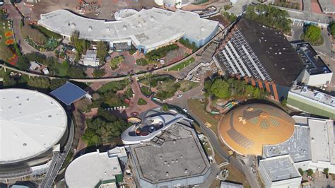 Aerial Tour of Empty EPCOT (Future World Demolition, France Expansion ...