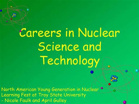 PPT - Careers in Nuclear Science and Technology PowerPoint Presentation ...