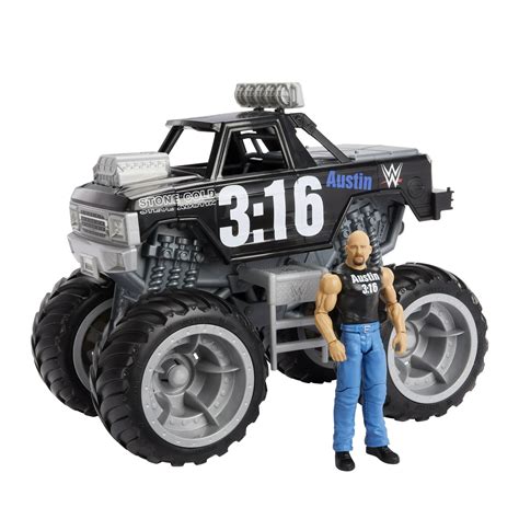 2023 WWE Mattel Wrekkin' Stone Cold Crusher Monster Truck – Wrestling ...