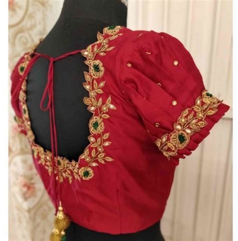 Stunning Aari Work Blouse Designs 2020 For Silk Sarees!