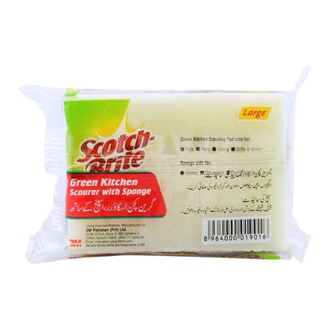 Buy Scotch Brite Green Kitchen Scourer With Sponge Pads Laminates Online at Special Price in ...