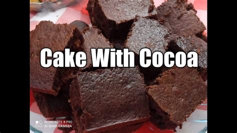 Cake With Cocoa Powder - YouTube