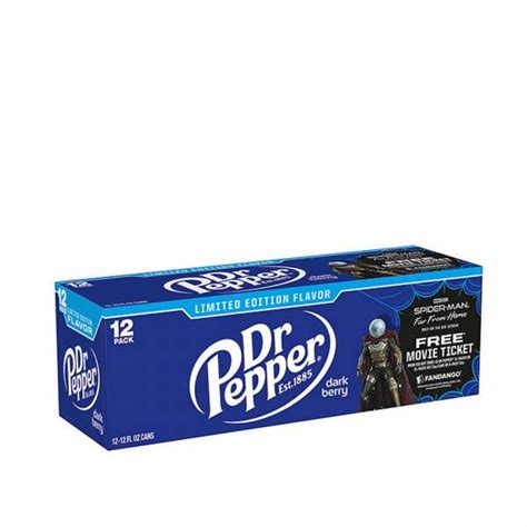 Dr Pepper 330mL Dark Berry Soda - Loads of Water