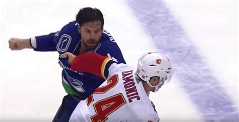 Flames' Hamonic suffered facial fracture in fight with Canucks' Gudbranson | Offside