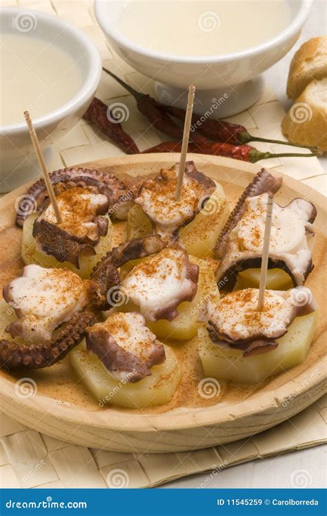 Spanish Tapas. Octopus. Royalty Free Stock Images - Image: 11545259