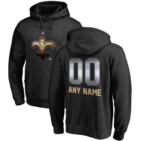 Men's NFL Pro Line by Fanatics Branded Black New Orleans Saints ...