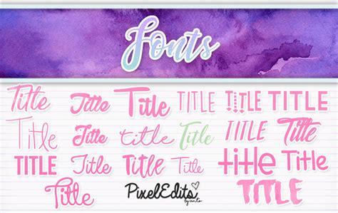 Fonts-PixelEdits by PixelEdit on DeviantArt