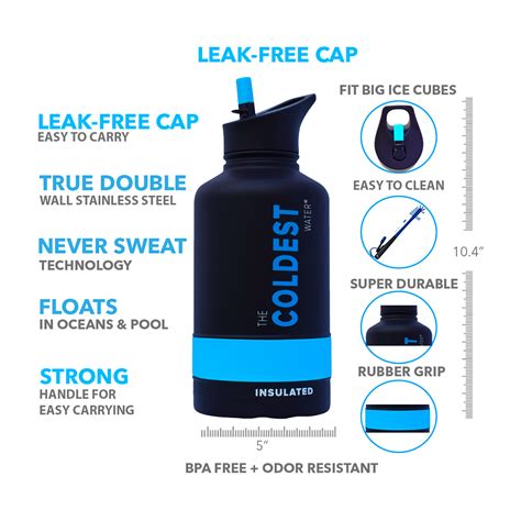 The Coldest Water // Sports Bottle 2.0 // 64 oz. - The Coldest Water ...