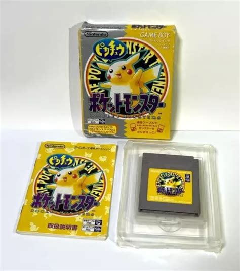 NINTENDO GB GBC Pokemon Pikachu Yellow Version Japanese Game Boy Color ...