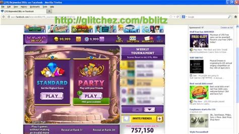 Bejeweled Blitz Facebook Cheats - Coins Party Tokens - YouTube