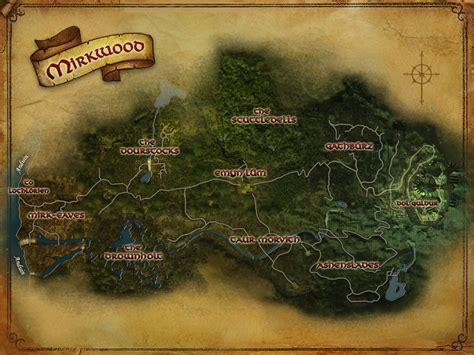 File:Mirkwood map.jpg - Lotro-Wiki.com