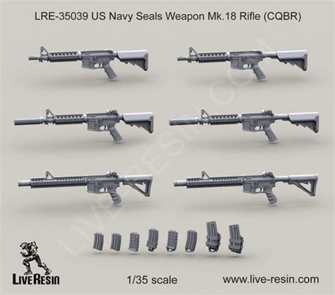 US Navy Seals Weapon Mk.18 Rifle (CQBR) - Accessories - Catalog