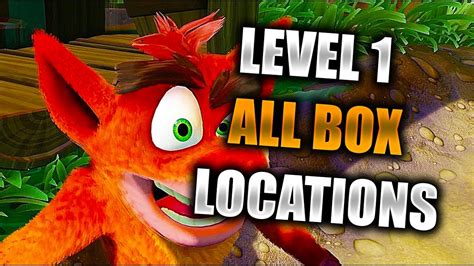 Crash Bandicoot N. Sane Trilogy - Level 1 All Boxes Locations (Crash ...