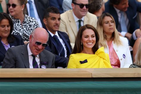 Kate Middleton Wears a Yellow Dress and Heels At Wimbledon 2022 ...