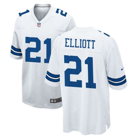 Dallas Cowboys Ezekiel Elliott Jersey White - Swan's L.A. Expressions