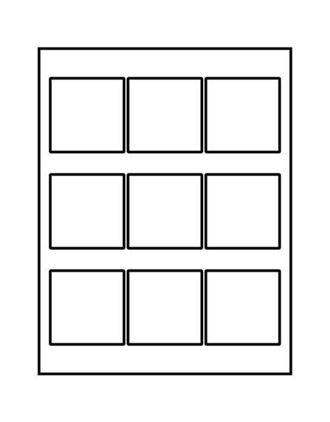 Square Label Template