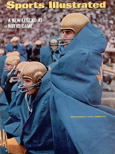 Notre Dame Qb Terry Hanratty... Sports Illustrated Cover Art Print by ...