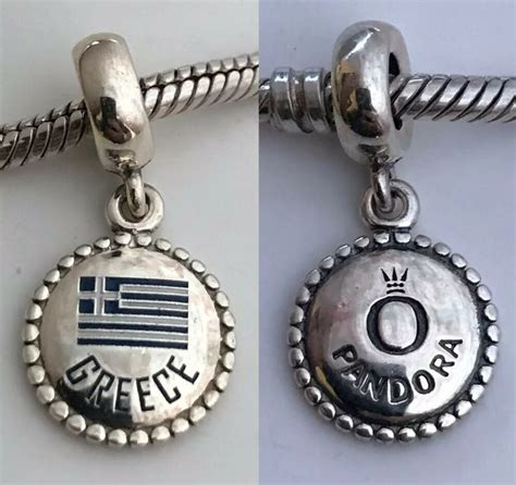 Genuine Pandora Greece Greek Flag Exclusive Dangle Charm Ultra Rare HTF #PANDORA in 2020 ...