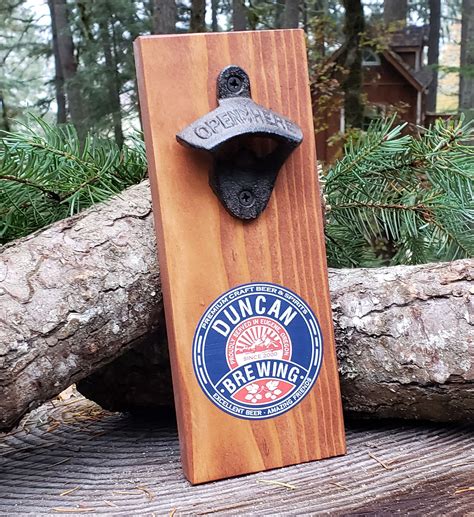 Wall Mount Bottle Opener - Outdoor Edition | Wooden beer caddy, Wall mounted bottle opener ...