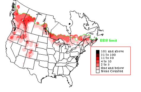 Gray Jay - Breeding Range Map