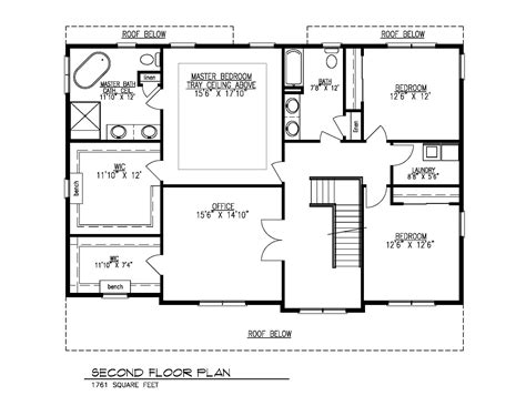 2nd Floor Plan - Premier Design Custom Homes