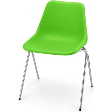 Bright Green Robin Day Chair from Fusion Living | Green Plastic Chairs