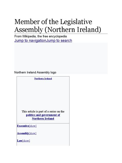 Northern Ireland Assembly | PDF | Politics Of The United Kingdom ...