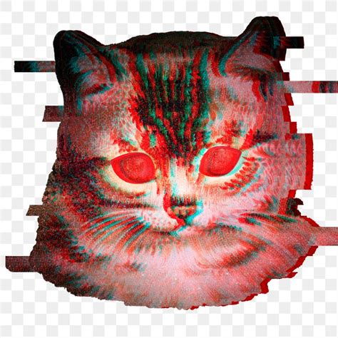 Cat red laser eyes sticker | Premium PNG Sticker - rawpixel