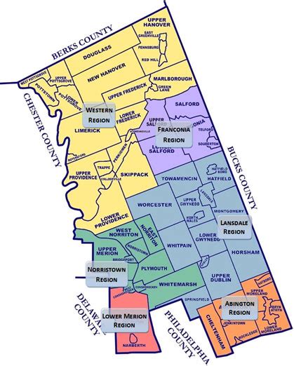 Map Of Montgomery County Pa - Map Of Zip Codes