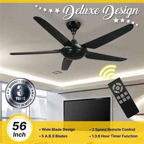 5P 56" 3 SPEED 5 ABS BLADE REMOTE CONTROL CEILING FAN | Cima Wholesale ...