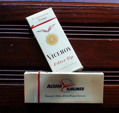 Vintage 1957 Viceroy Cigarette Samples