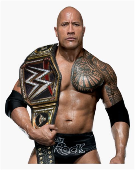 Wwe Superstar The Rock - Wwe Champion The Rock, HD Png Download - kindpng