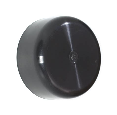 3.5" Round Black Fence Post Caps Plastic 3.5" (3 1/2") - Round Log Rai ...