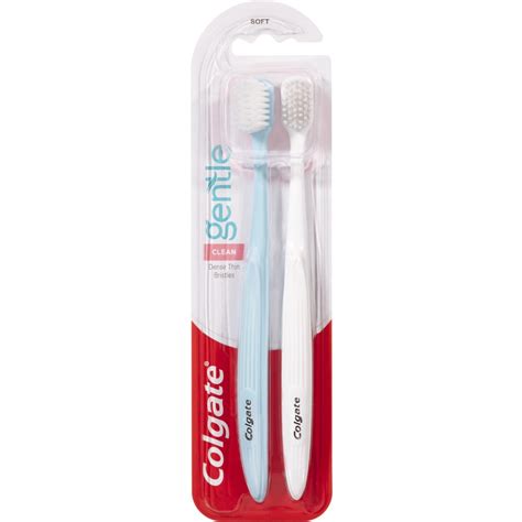 Colgate Gentle Clean Toothbrush 2 Pack - Soft Bristles | BIG W