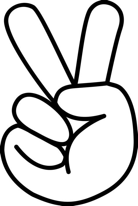 Peace Sign Hand - ClipArt Best