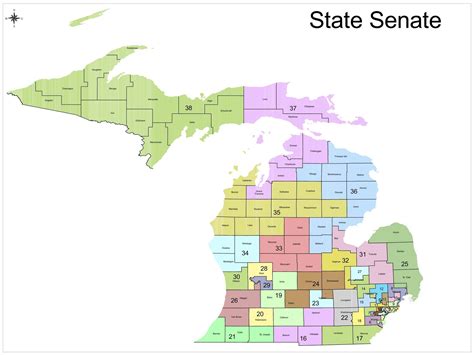 Michigan District Map | afputra.com