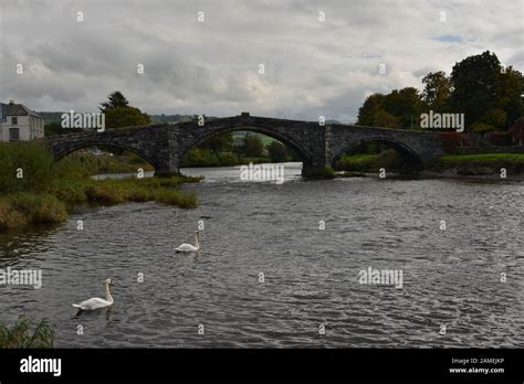 Llanrwst. Bridge and Teahouse. North Wales. United Kingdom Stock Photo ...