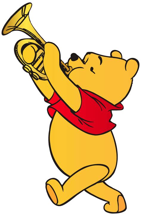 Winnie the pooh playing trumpet clip art web clipart - WikiClipArt