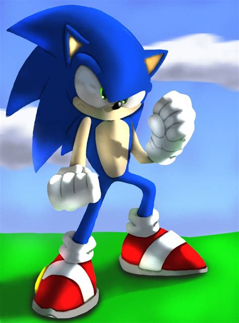 Sonic Digital Paint, William Sgorla on ArtStation at https://www.artstation.com/artwork/XLOkn ...