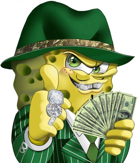 Gangster Spongebob HD Remake (Transparent PNG) | Gangster SpongeBob ...