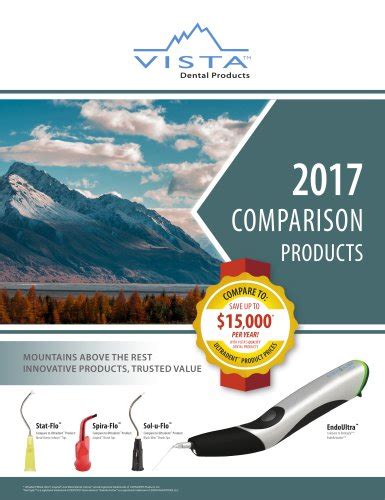 All Vista Dental Products catalogs and technical brochures