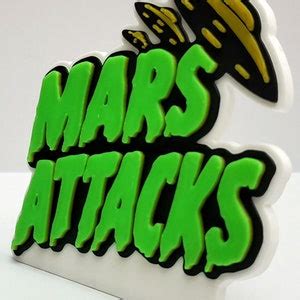 MARS ATTACKS V3 Movie Signs/movie Header/signs/name - Etsy